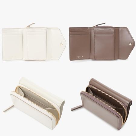 agnes b.（アニエスベー） agnes b 財布 ミニ財布 折財布 レザー 三