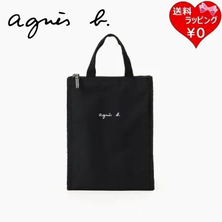 agnis b. ブラック トートバッグ agnes b.（アニエスベー） agnes b バッグ ミニバッグ 保冷バッグ 保冷