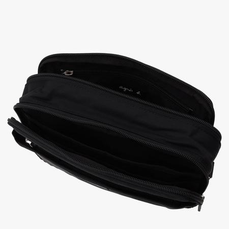 アニエスベー agnes b ショルダーバッグ ナイロン My bag ブラックの画像