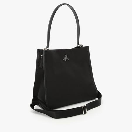 アニエスベー agnes b ショルダーバッグ 2wayトートバッグ ブラックの画像