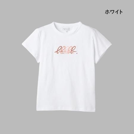 新品2026春夏アニエスベーTシャツ半袖ベージュロゴ刺繍コットンBrando agnes b.（アニエスベー） agnes b Tシャツ b. ロゴ 刺繍 コットン