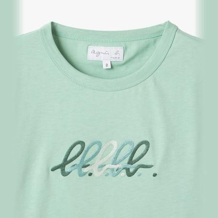 agnes b.（アニエスベー） agnes b Tシャツ b. ロゴ 刺繍 コットン