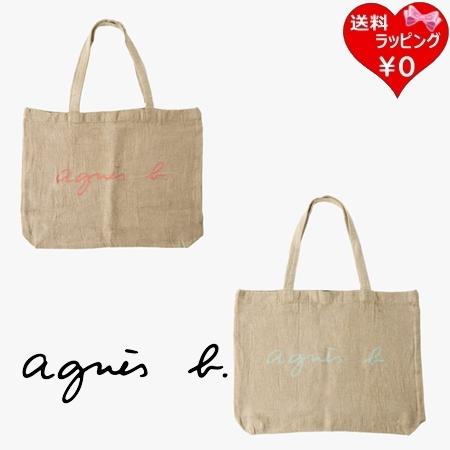agnes b.（アニエスベー） agnes b トートバッグ ロゴ リネン コットン