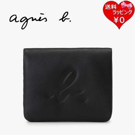 アニエスベー agnes b 財布 折財布 ウォレット ブラック | agnes b.