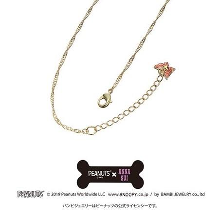 人気ブランドの新作 アナスイ Annasui レッドミックス スヌーピーモチーフ ネックレス ネックレス ペンダント エコ梱包 希望する