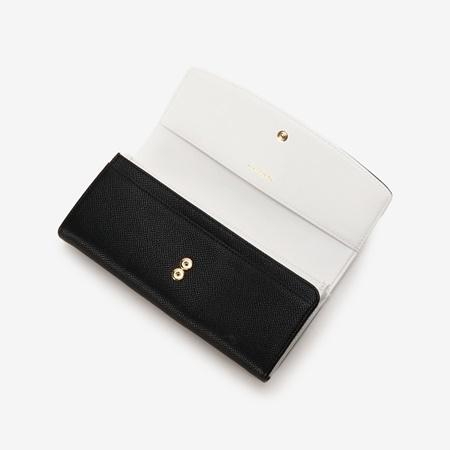 ブラック サマンサタバサ And 長財布 Clover クローバーリーフ ベルトスタッズ長財布 ブラック Leaf Clover Chouette