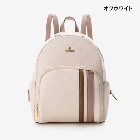 & chouette サマンサタバサ &chouette リュック 型押しモノグラム 