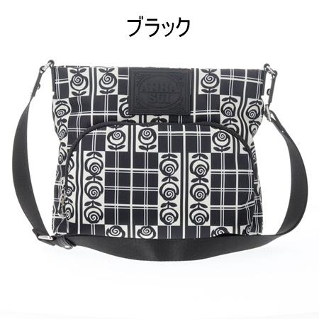 アナスイ　ショルダーバッグ　ジャーニーブラック　新品・未使用品 ANNA SUI（アナスイ） ショルダーバッグ ジャーニー : Clover Leaf