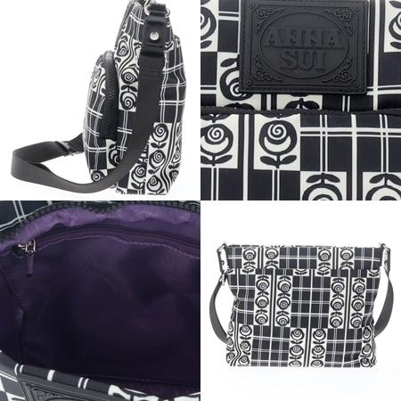アナスイ　ショルダーバッグ　ジャーニーブラック　新品・未使用品 ANNA SUI（アナスイ） ショルダーバッグ ジャーニー : Clover Leaf
