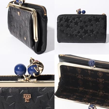 アナスイ ANNASUI 長財布 プレイングキャット 外口金ファスナ
