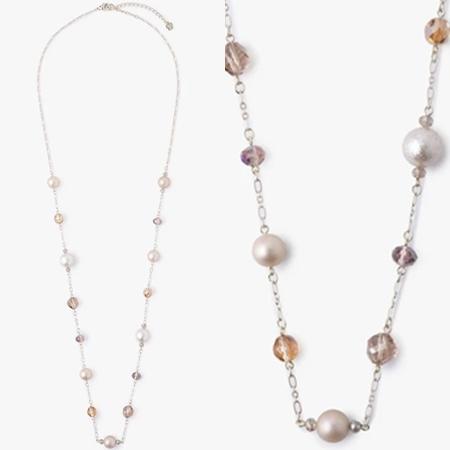 【送料無料】【ラッピング無料】アナスイ ANNASUI ネックレス 蝶モチーフ 2点セット ベージュ_3