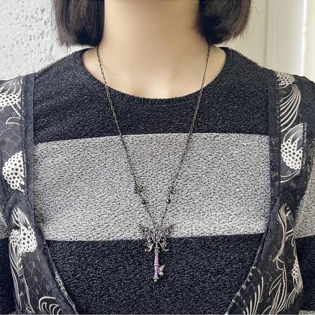 【送料無料】【ラッピング無料】アナスイ ANNASUI ネックレス バタフライ鍵モチーフ_4