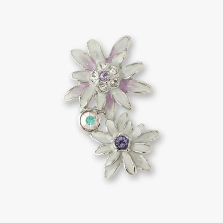 【送料無料】【ラッピング無料】アナスイ ANNASUI ピアス エーデルワイスモチーフ ホワイトの画像