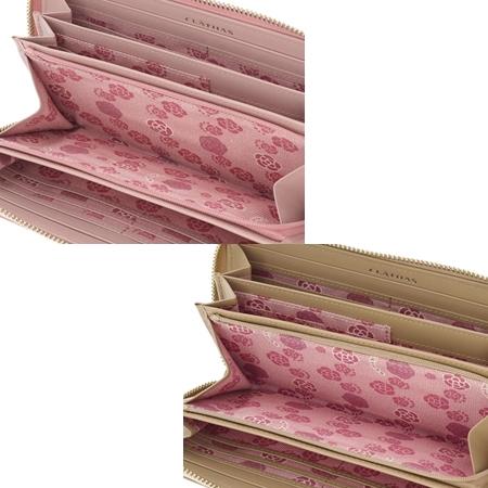 CLATHAS クレイサス　 セレナキルティングラウンドファスナー長財布 ピンク CLATHAS クレイサス セレナキルティングラウンドファスナー長