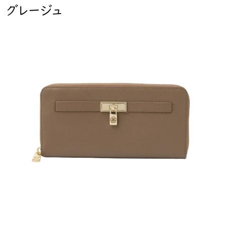 クレイサス CLATHAS 財布 イヴェット ラウンド長財布 チャーム カメリア  レディースの画像