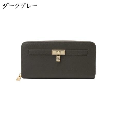 クレイサス CLATHAS 財布 イヴェット ラウンド長財布 チャーム カメリア  レディースの画像
