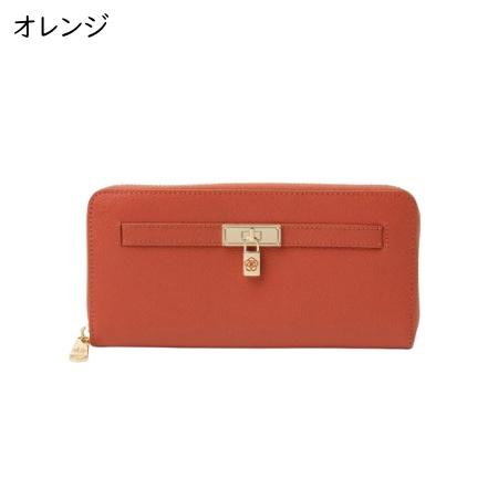 クレイサス CLATHAS 財布 イヴェット ラウンド長財布 チャーム カメリア  レディースの画像