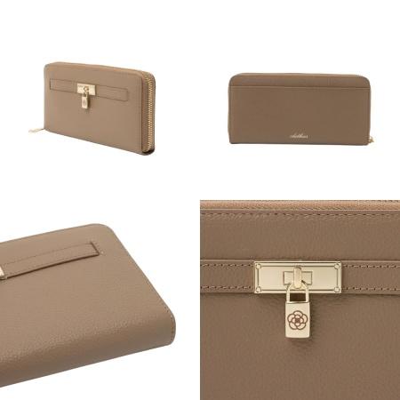 クレイサス CLATHAS 財布 イヴェット ラウンド長財布 チャーム カメリア  レディースの画像