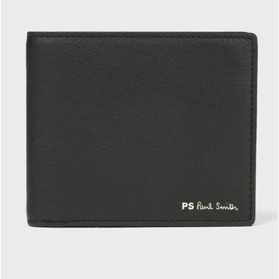 ポールスミス 折財布 PSストライプ ジップ 2つ折り財布 ブラック Paul Smith