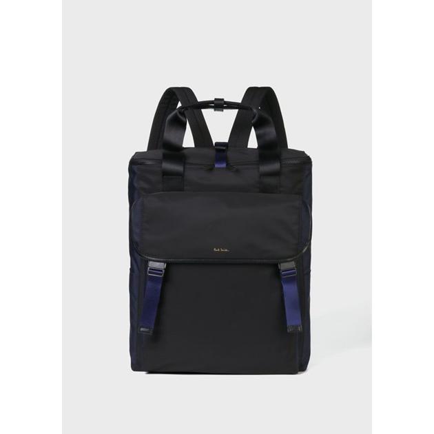 新品 ポールスミス リュック カラーブロックカジュアル 2way ブラック Paul Smith 正規品 Cataractresearch Org