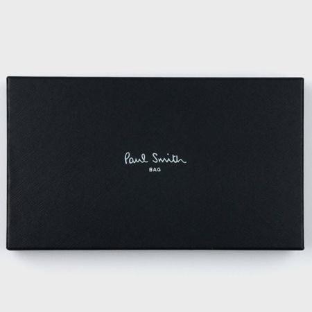 ポールスミス Paul Smith 長財布 マルチストライプエッジ ラウンドジップ長財布 グリーン