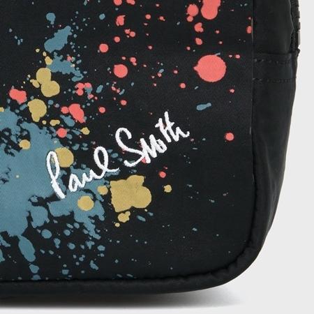 ポールスミス Paul Smith ウォッシュバッグ スプラッタープリント 防水 洗濯 キャンプ アウトドア ブラック｜clover-leaf｜06