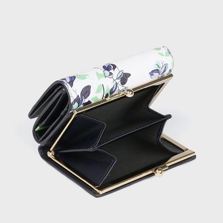 【Paul Smith】レモンツリープリント がま口 2つ折り財布 レザー Paul Smith ポールスミス 折財布 レモンツリープリント がま口2