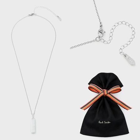ポール・スミス Paul Smith ネックレス Etch Stripe シルバー 卒業祝い