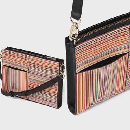 ポール・スミス Paul Smith ショルダーバッグ シグネチャーストライプパッチワーク 2WAYショルダー ユニセックス マルチカラー｜clover-leaf｜02