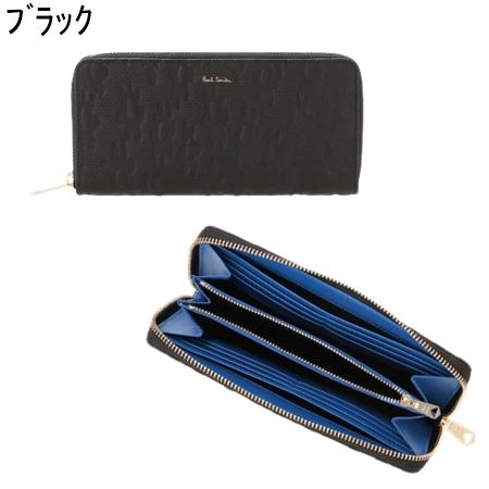 外装シンプル中かわいい‼️ ポールスミス　ラウンドジップ　レザー　長財布 Paul Smith ポールスミス 財布 長財布 デイジーレザー ラウンド