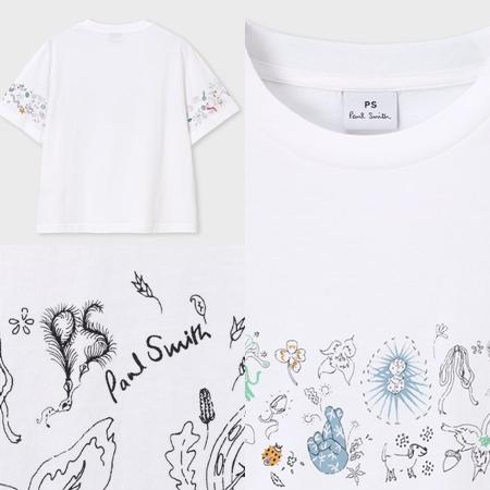 ポールスミス Paul Smith Tシャツ ウィメンズ Doodle Art アニマルロゴ 半袖 綿100%の画像