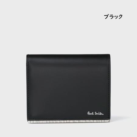 ポールスミス Paul Smith 財布 折財布 メタルシャドーストライプミニ財布の画像