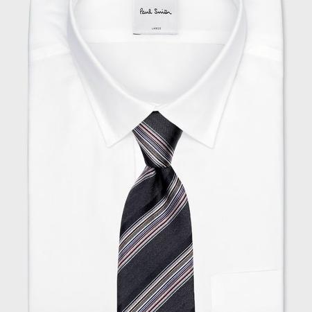 ポールスミス Paul Smith ネクタイ マルチカラー レジメンタルタイ 日本製 シルク100%の画像