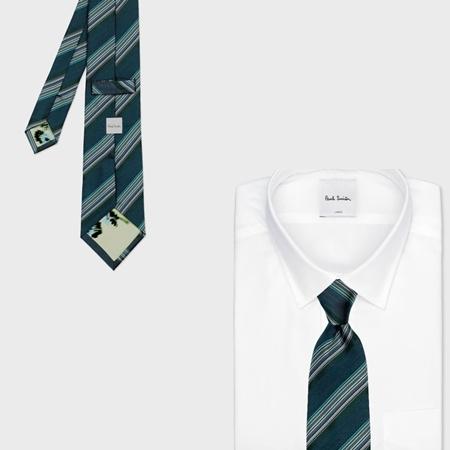 ポールスミス Paul Smith ネクタイ マルチカラー レジメンタルタイ 日本製 シルク100%の画像