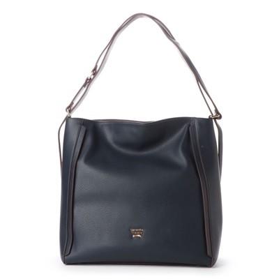 サマンサタバサ トートバッグ 2way ソフトバッグ 大 インディゴ Samantha Thavasa