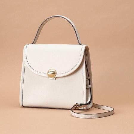 オフホワイト サマンサタバサ Samantha St ハンドバッグ Clover クローバーリーフ サークルシルエット Samantha サークルシルエット ハンドバッグ Leaf Thavasa