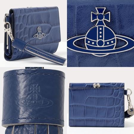 Vivienne Westwood ヴィヴィアンウエストウッド 折財布 クロコ Vivienne Westwood ヴィヴィアンウエストウッド 折財布 クロコ