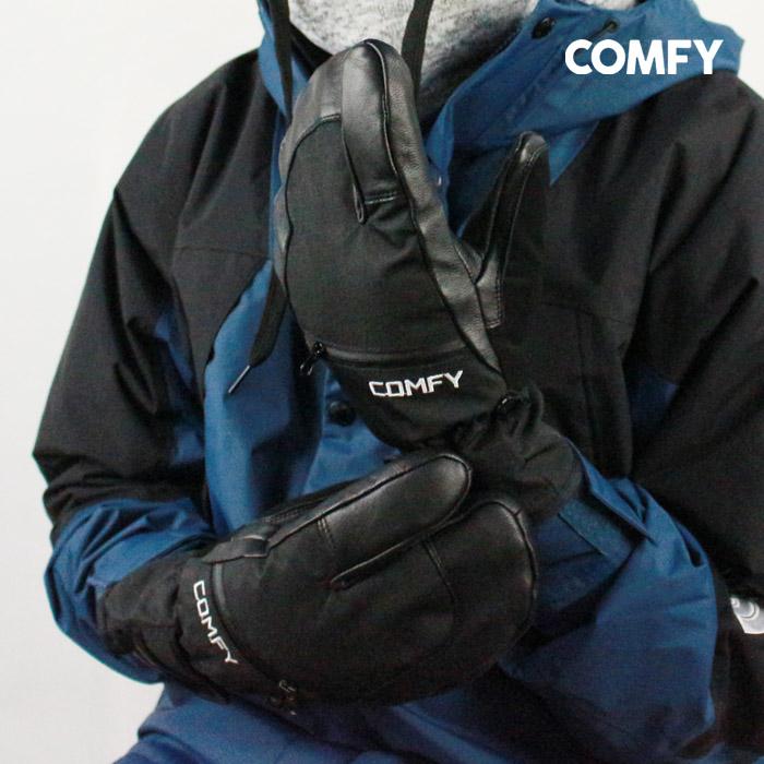 グローブ 手袋 コンフィ COMFY FAN-TEX 3-FINGER LEATHER GLOVE