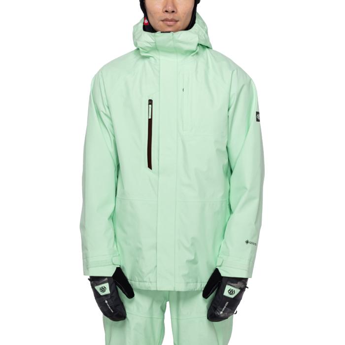 シックスエイトシックス ウェア ジャケット 22-23 686 MEN'S GORE-TEX CORE SHELL JACKET Key Lime メンズ ゴアテックス スノーボード 日本正規品｜clover-sports-outdoo｜02