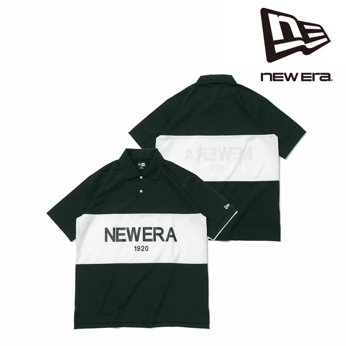 NEW ERA ニューエラ 半袖 オーバーサイズド ポロシャツ Panel