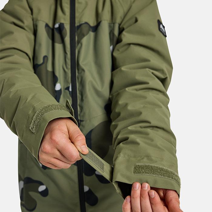 [日本正規品]スノーボード ウェア バートン ジャケット 2024 BURTON BOYS' LODGEPOLE 2L JACKET Forest Moss Cookie Camo 子供  ユース スノボー 23-24｜clover-sports-outdoo｜05