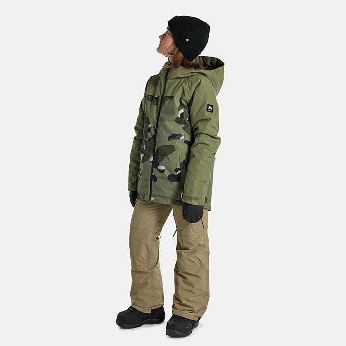 [日本正規品]スノーボード ウェア バートン ジャケット 2024 BURTON BOYS' LODGEPOLE 2L JACKET Forest Moss Cookie Camo 子供  ユース スノボー 23-24｜clover-sports-outdoo｜08