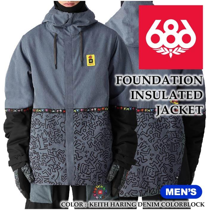 スノーボード 686 Dickies Foundation Insulated Jacket 686 2024-25 FOUNDATION INSULATED JACKET Blue Spray シックス