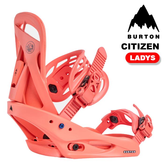 Burton Citizen スノーボードビンディング Mサイズ ピーチピンク BURTON（バートン） スノーボード バインディング ビンディング BURTON
