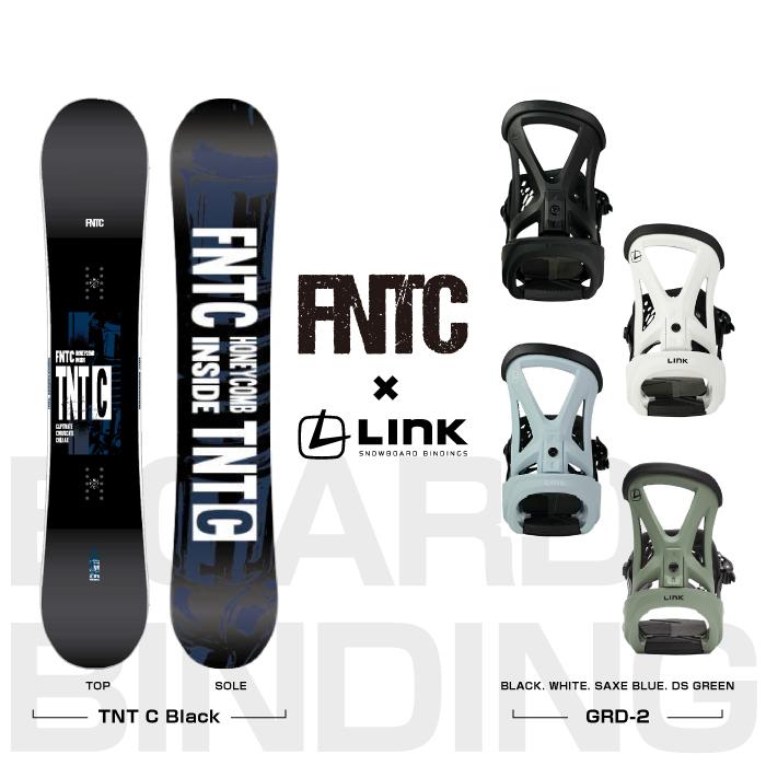 FNTC TNT ブラック スノーボード　バインつき FNTC スノーボード - ビンディング 2点セット TNT C Black LINK