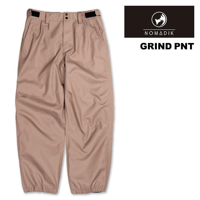 24-25新作　NOMADIK GRIND PANTS ベージュ スノーボード ウェア パンツ ノマディック NOMADIK GRIND PNT