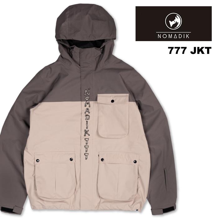 ①未使用　NOMADIK 777 JKT GRAY.BEIGE XLサイズ スノーボード ウェア ジャケット ノマディック NOMADIK 777 JKT Gray