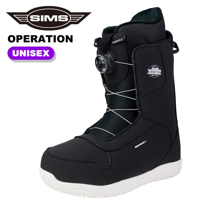 25.5 シムスSIMSオペレーションスノーボード ブーツ SIMS スノーボード ブーツ シムス OPERATION Black オペレーション