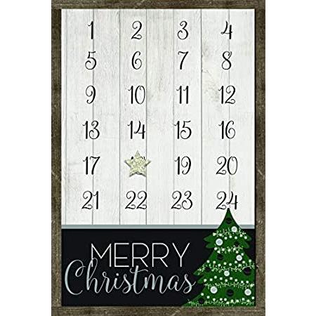 Mrc クローバーヤフー店のmrc Wood Products クリスマスツリー クリスマスツリー クリスマスカウントダウンカレンダー フレーム入り 16x24送料無料 B07s9524hz その他インテリア雑貨 小物 クローバーヤフー店