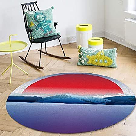 Floor Feet Familydecor Non Ultra Non Mats Rug Slip その他ゴルフ用品 Soft Area Fluffy 6 Feet Round Ar送料無料